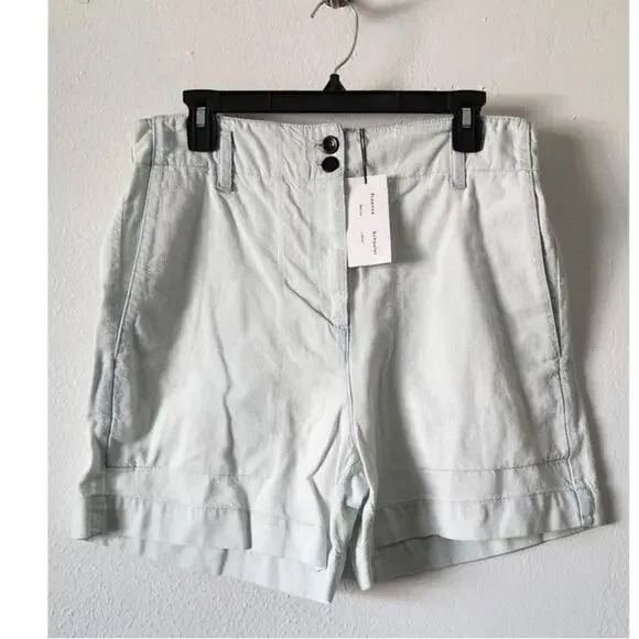 Proenza Schouler White Label High Waisted Shorts 8 NEW - Picture 2 of 11